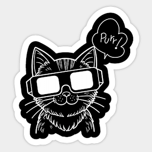 Purr! Cats lover Sticker